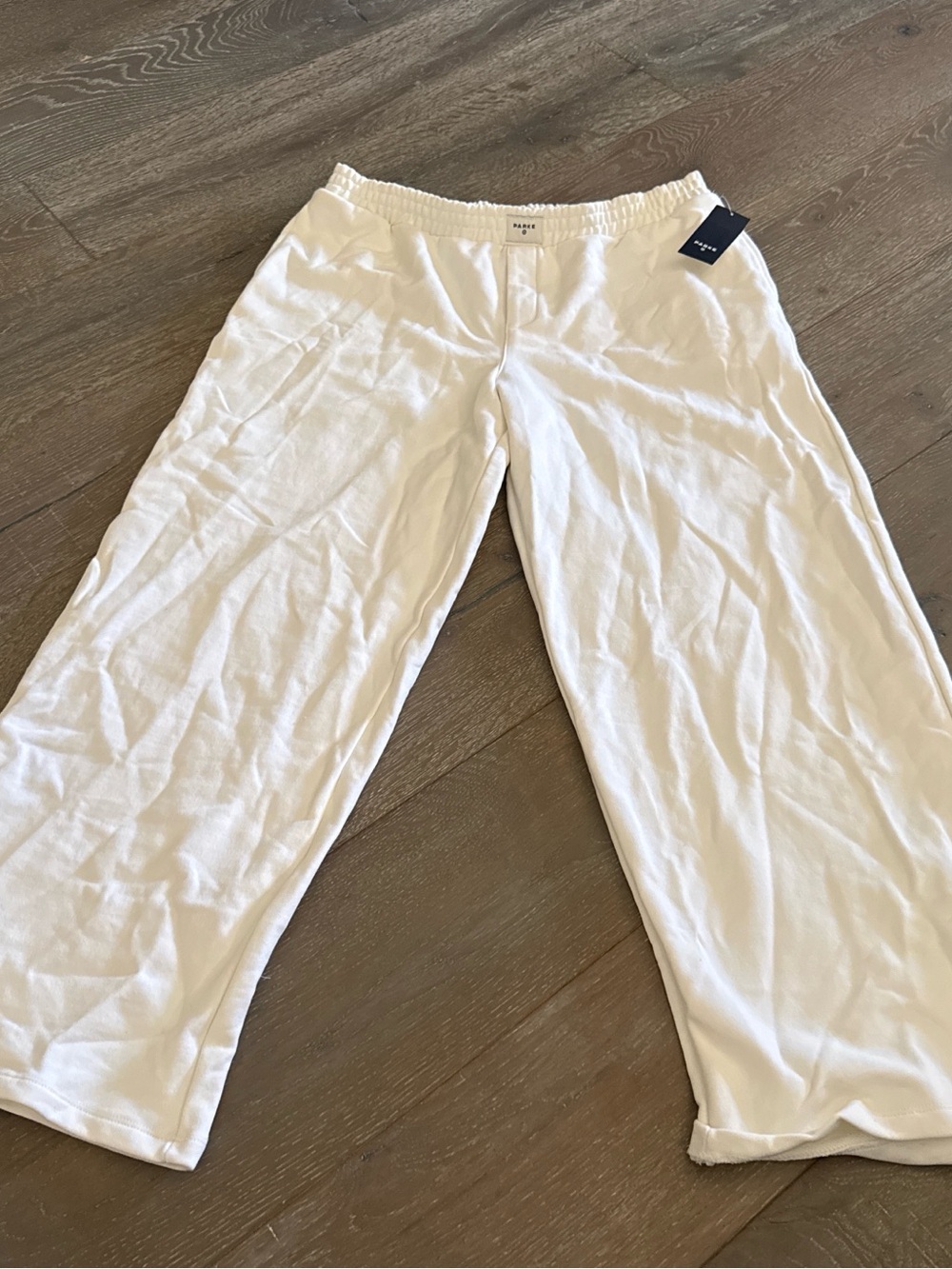 Pima Cotton Wide Leg Pants in White – Paige